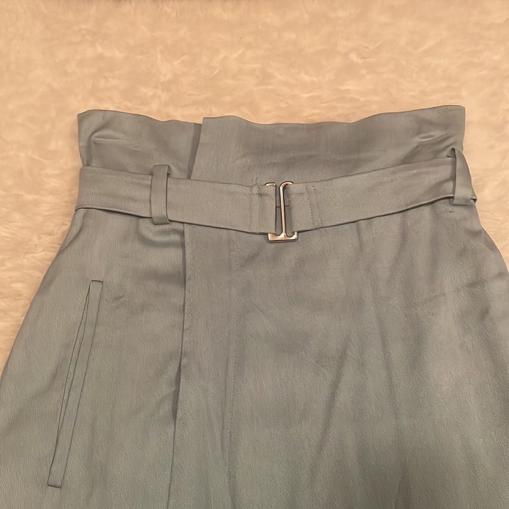 Tibi Chambray Faux Wrap Skirt - Picture 5 of 7